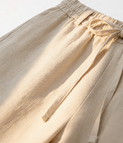 ElioRiva® - Pantaloni Lino Beige