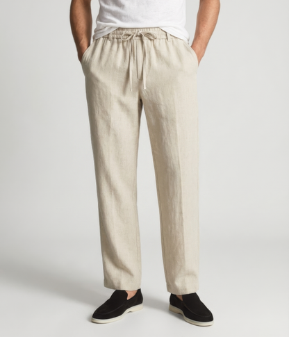 ElioRiva® - Pantaloni Lino Beige