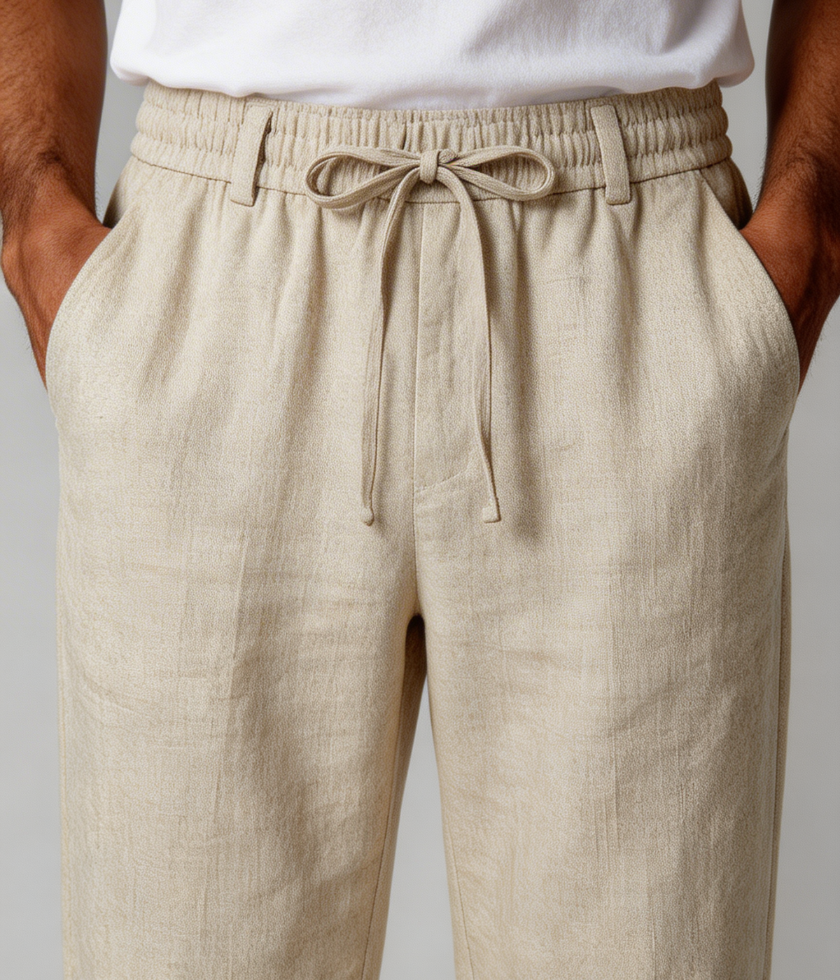 ElioRiva® - Pantaloni Lino Beige