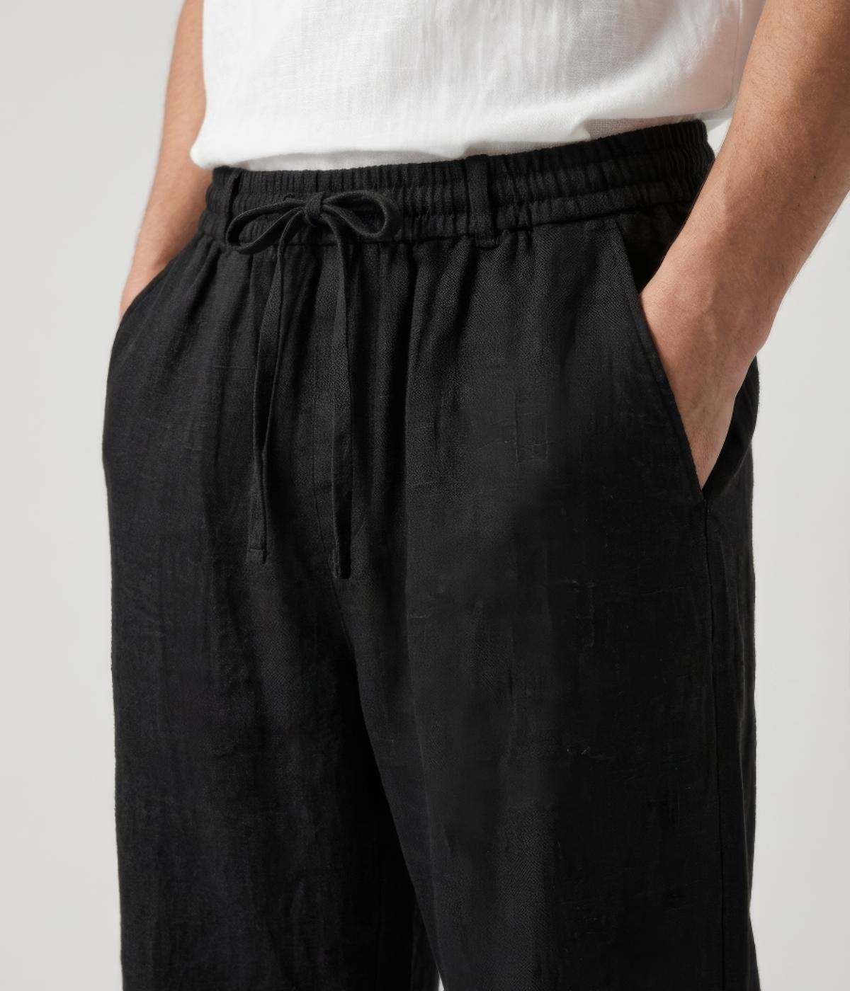 ElioRiva® - Pantaloni Lino Nero
