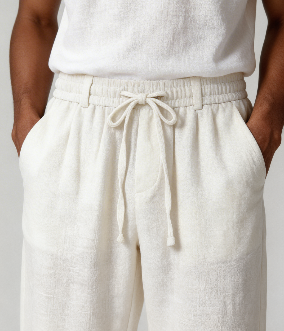 ElioRiva® - Pantaloni Lino Bianco