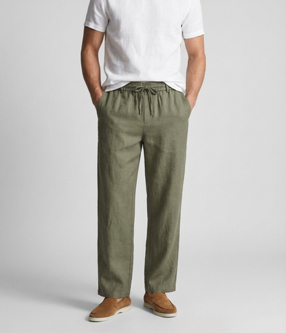 ElioRiva® - Pantaloni Lino Verde