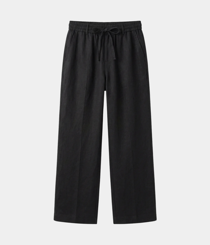 ElioRiva® - Pantaloni Lino Nero