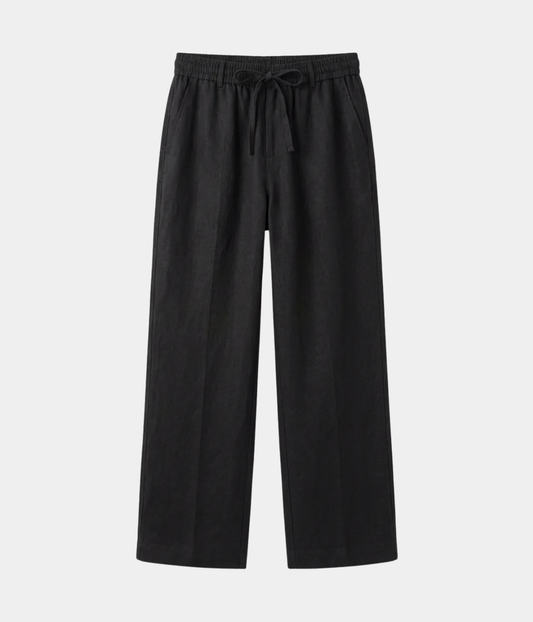 ElioRiva® - Pantaloni Lino Nero